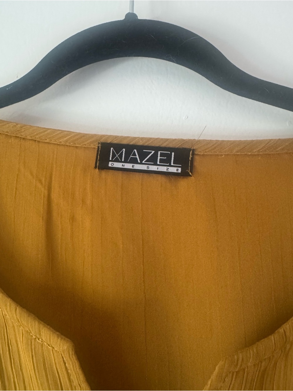 MAZEL One Size Mustard Yellow Blouse